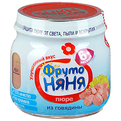 Пюре Фрутоняня из говядины