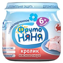 Пюре Фрутоняня кролик 