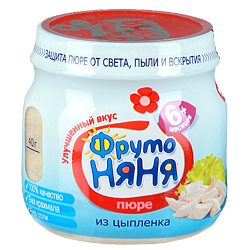Пюре Фрутоняня из мяса цыплят