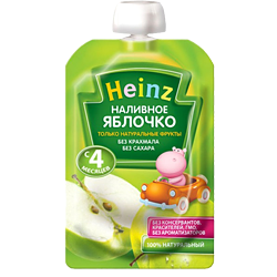 Пюре Heinz Наливное яблочко, 100 г Пюре Heinz Наливное яблочко